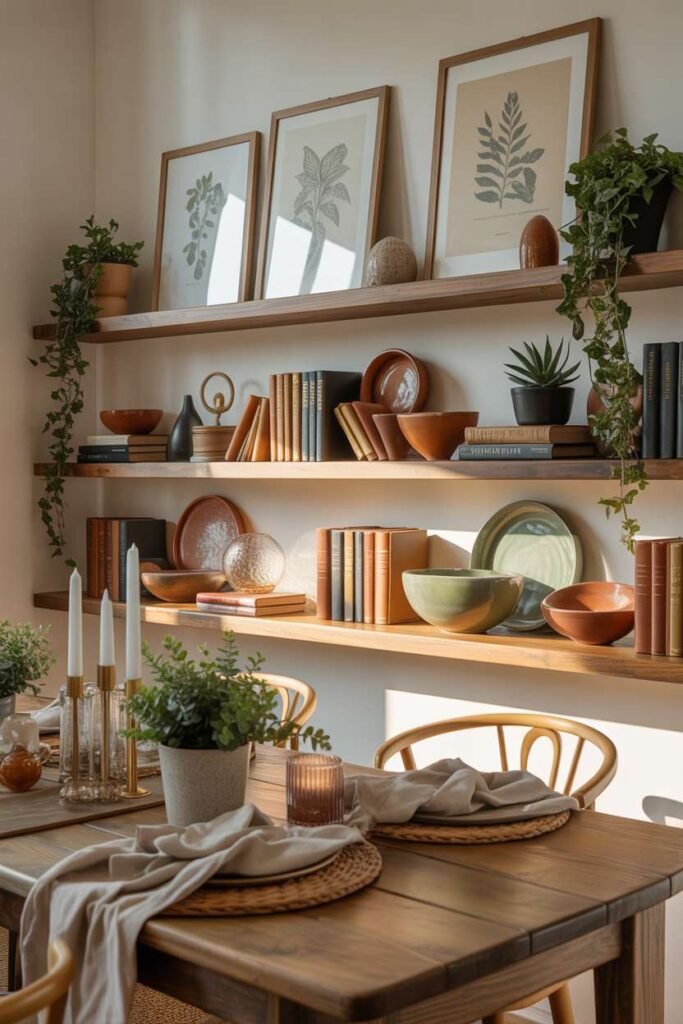 Layered Decor Shelf Styling