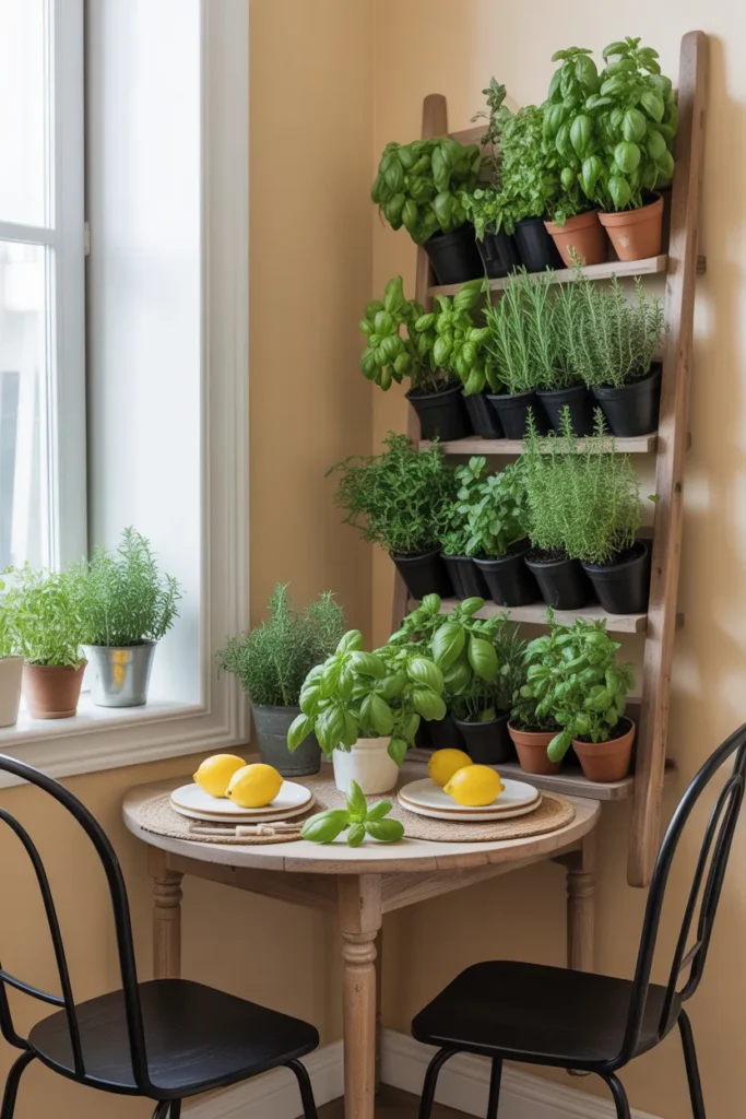 Functional Herb Garden in the Corner