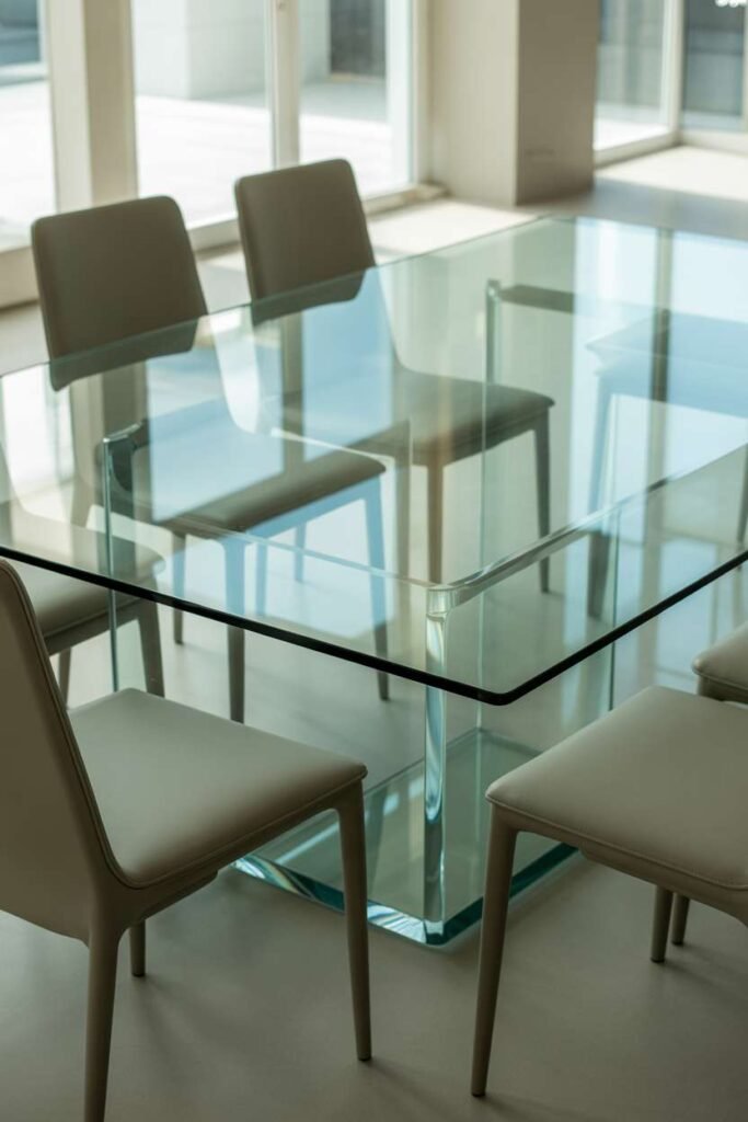 Glass Table Modern Look