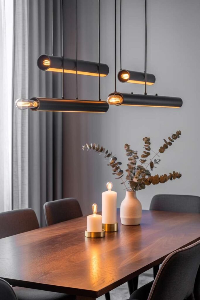  Modern Dining Lighting Setup