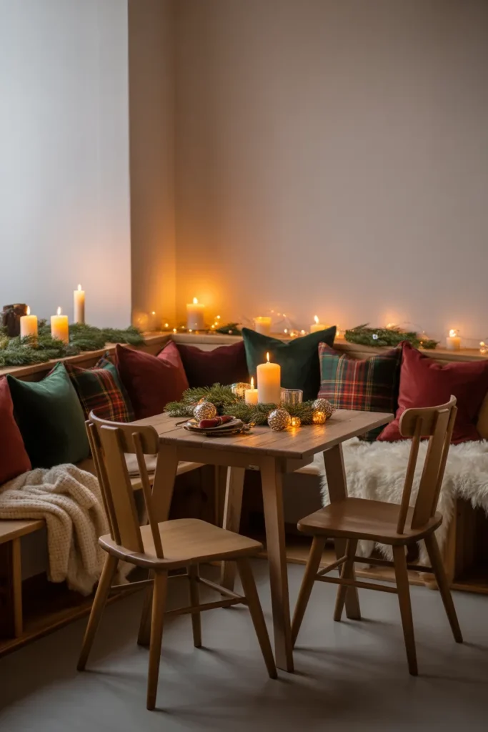 Festive Pillows and Throws for Warmth