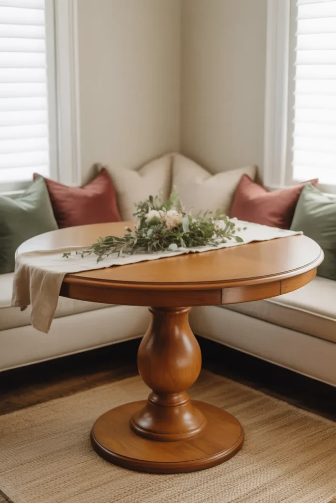 Round Pedestal Table for Smooth Flow