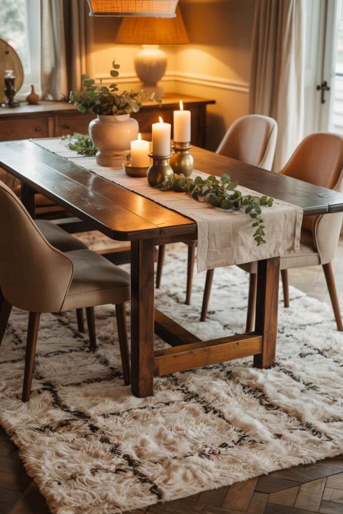  Cozy Dining Room with Rugs