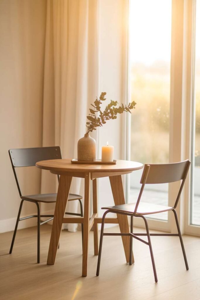 Compact Bistro-Style Dining Setup