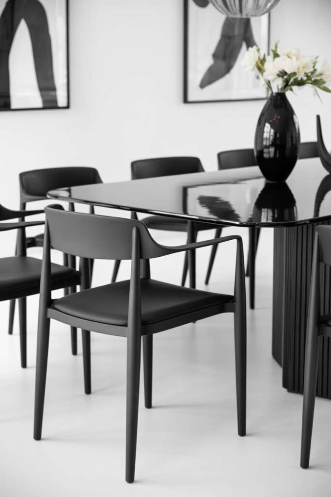 Black Accent Dining Theme