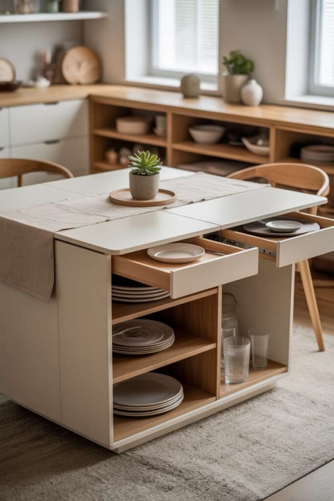 Multi-Functional Dining Table with Storage
