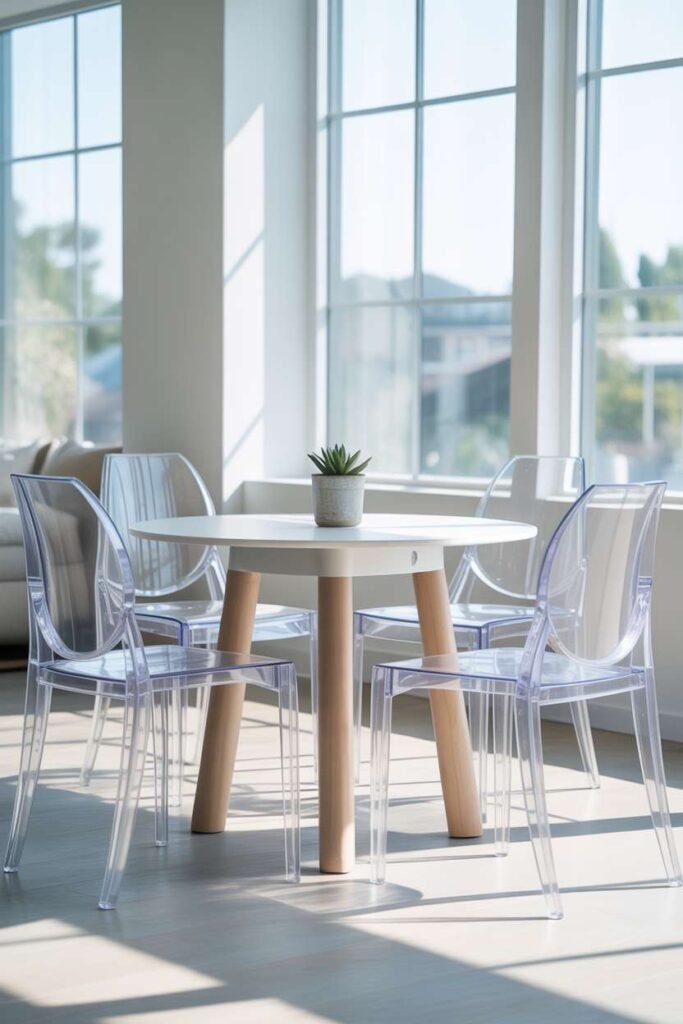 Use of Transparent Dining Chairs