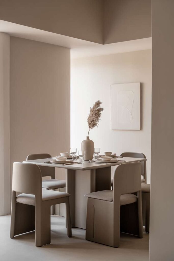 Neutral Monochrome Dining Theme