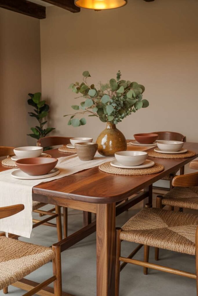 Wooden Dining Room Warmth