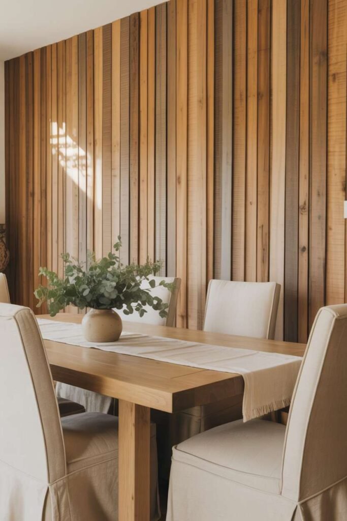 Natural Wood Wall Paneling