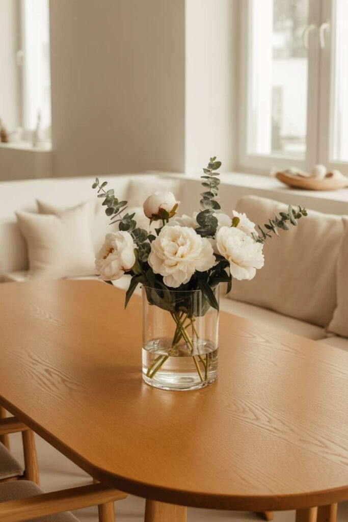  Minimal Vase with Fresh Flowers