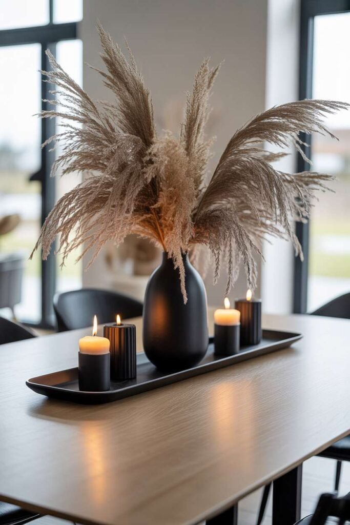 Modern Black & Neutral Table Contrast
