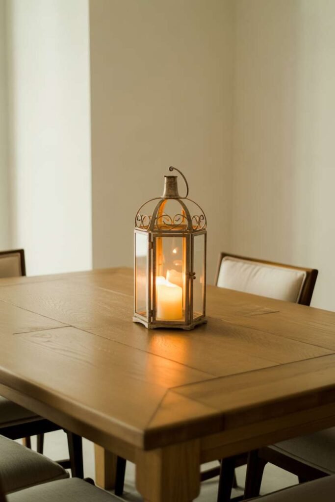 Simple Lantern Table Decor