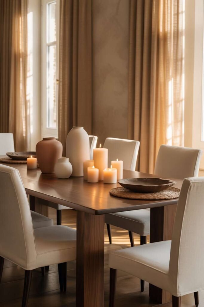  Neutral Tone Dining Elegance