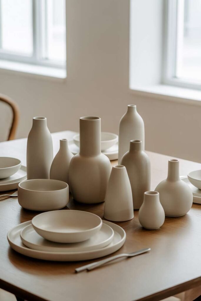 Neutral Ceramic Decor Set