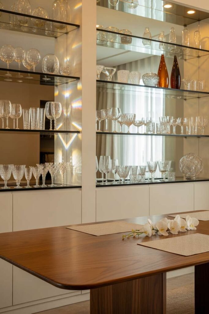Glassware Display Shelf Design