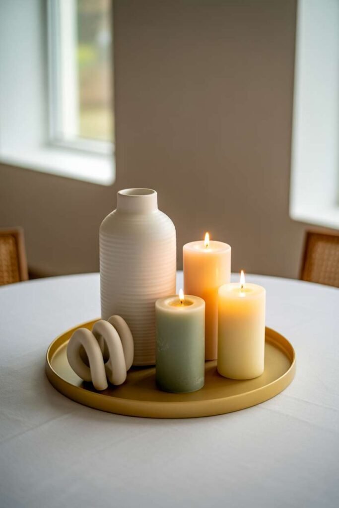 Neutral Tray with Layered Heights