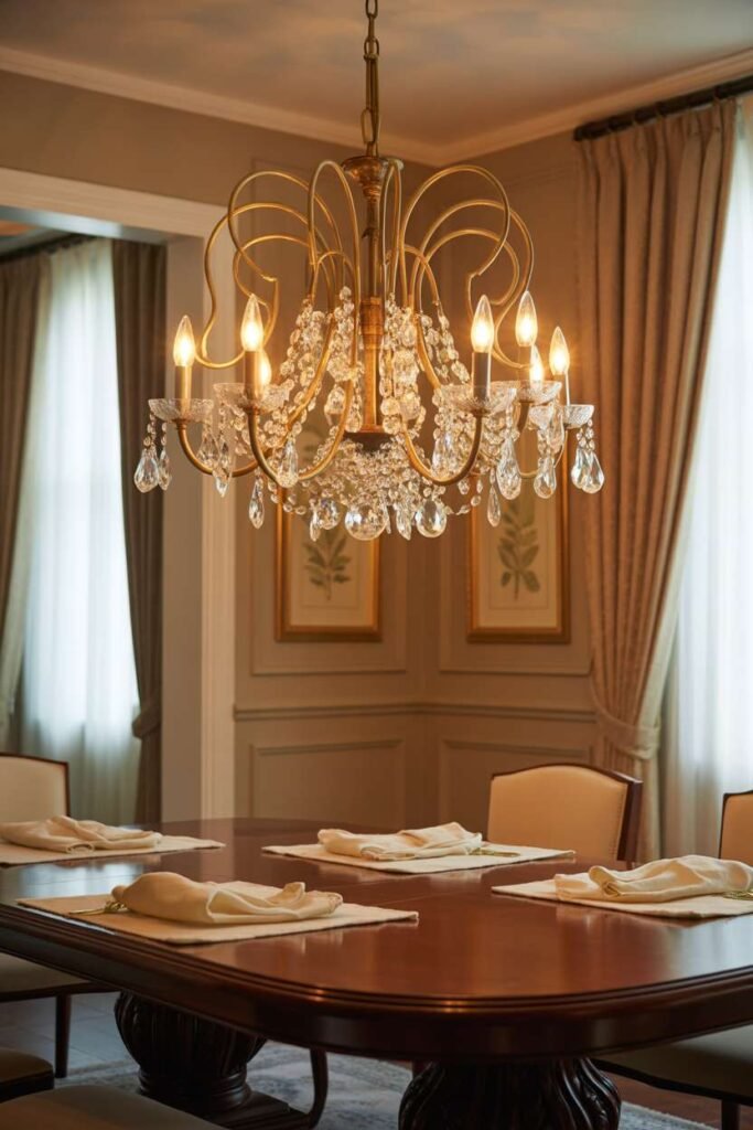 Elegant Chandelier Lighting Focus