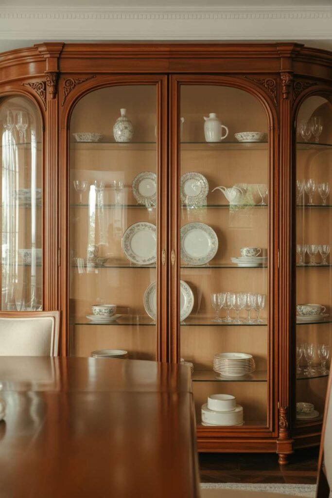  Traditional Dining Room with Dark Wood Accents