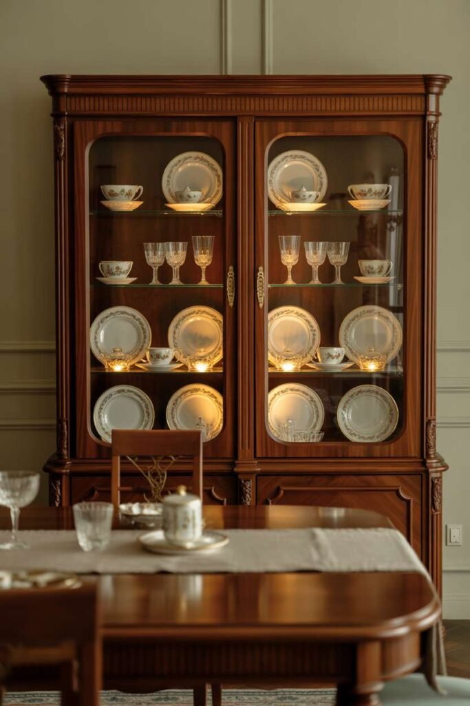 Traditional China Cabinet Display