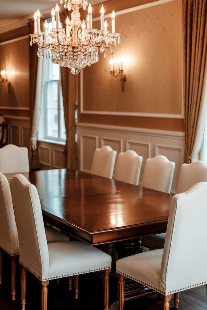 Fully Balanced Traditional Dining Room Design