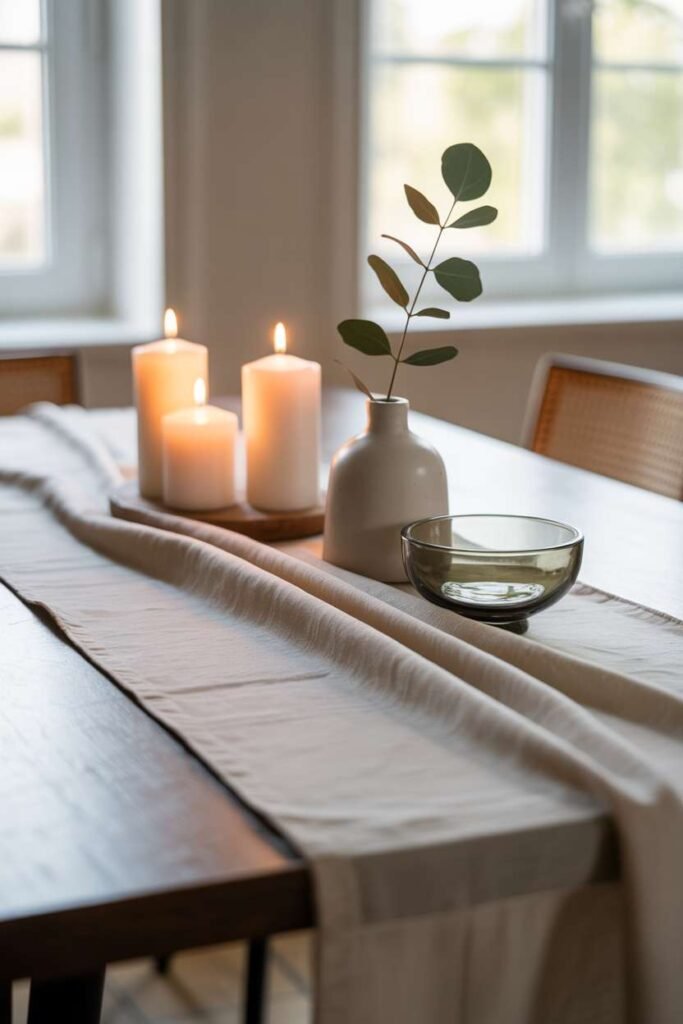Neutral Table Runner Style