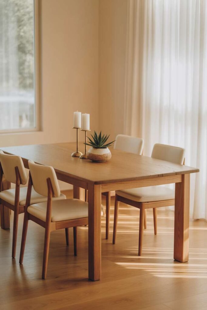 Minimal Neutral Dining Harmony