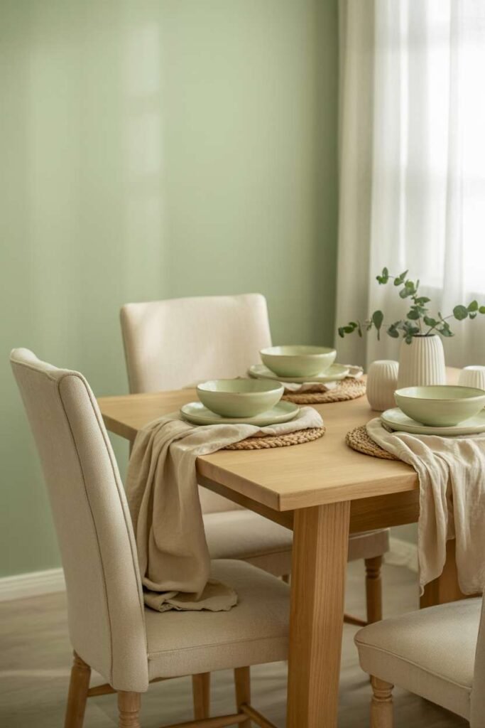 Light Green Pastel Dining Look