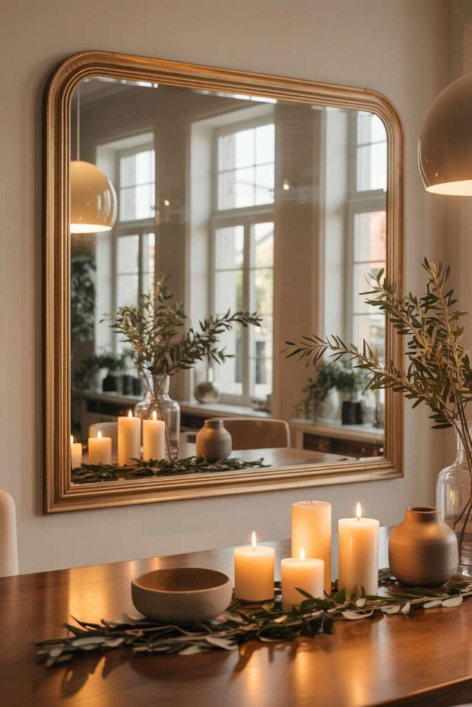  Elegant Dining Room Mirror Wall