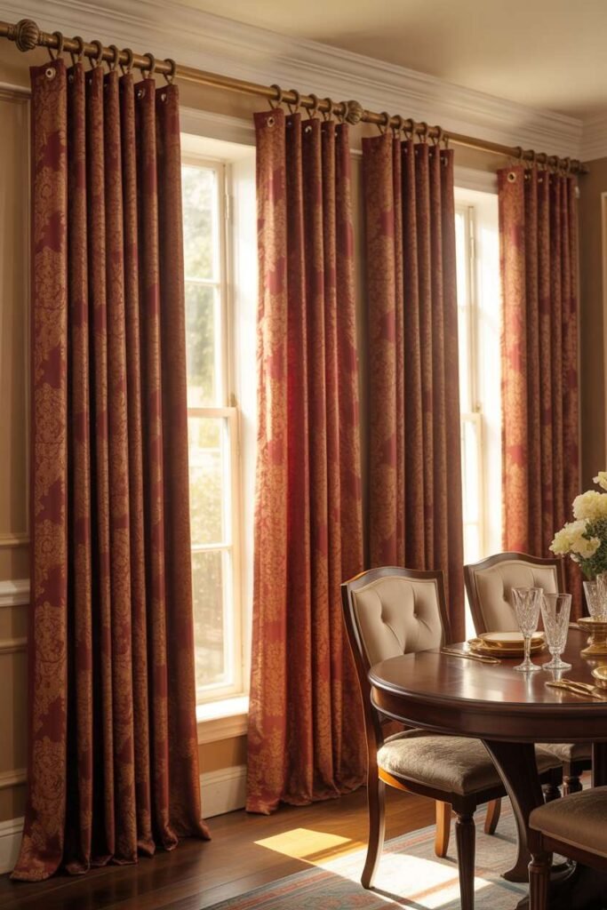 Decorative Curtains with Classic Patterns