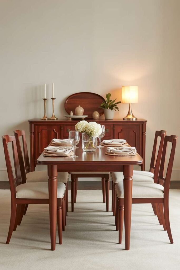  Traditional Dining Room with Matching Furniture Set
