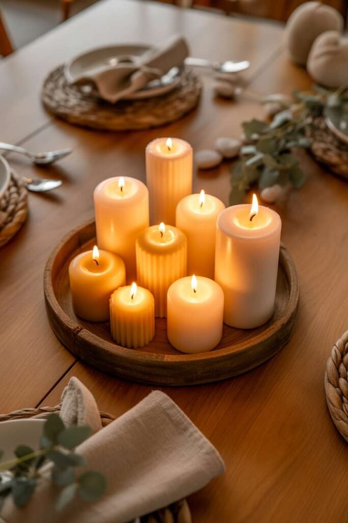 Cozy Candle Cluster with Soft Glow