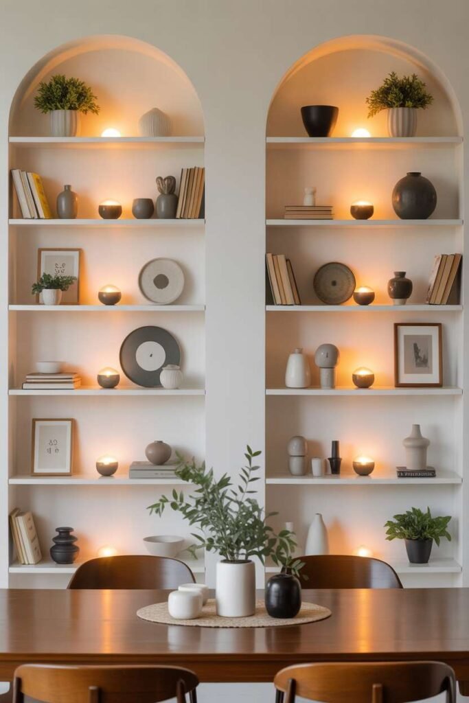 Dining Shelf with Perfect Balanced Layout