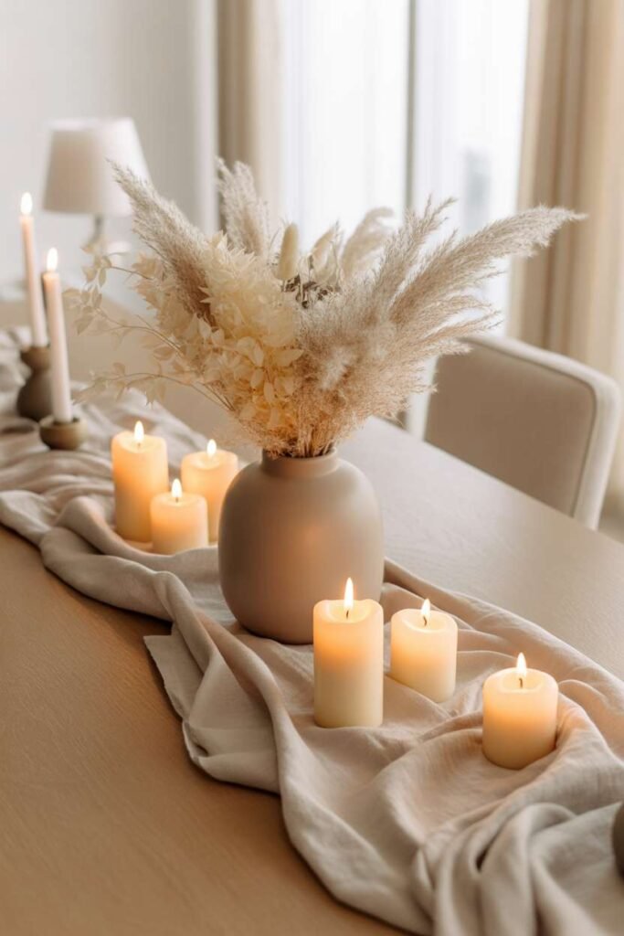 Soft Beige Cozy Everyday Table Styling