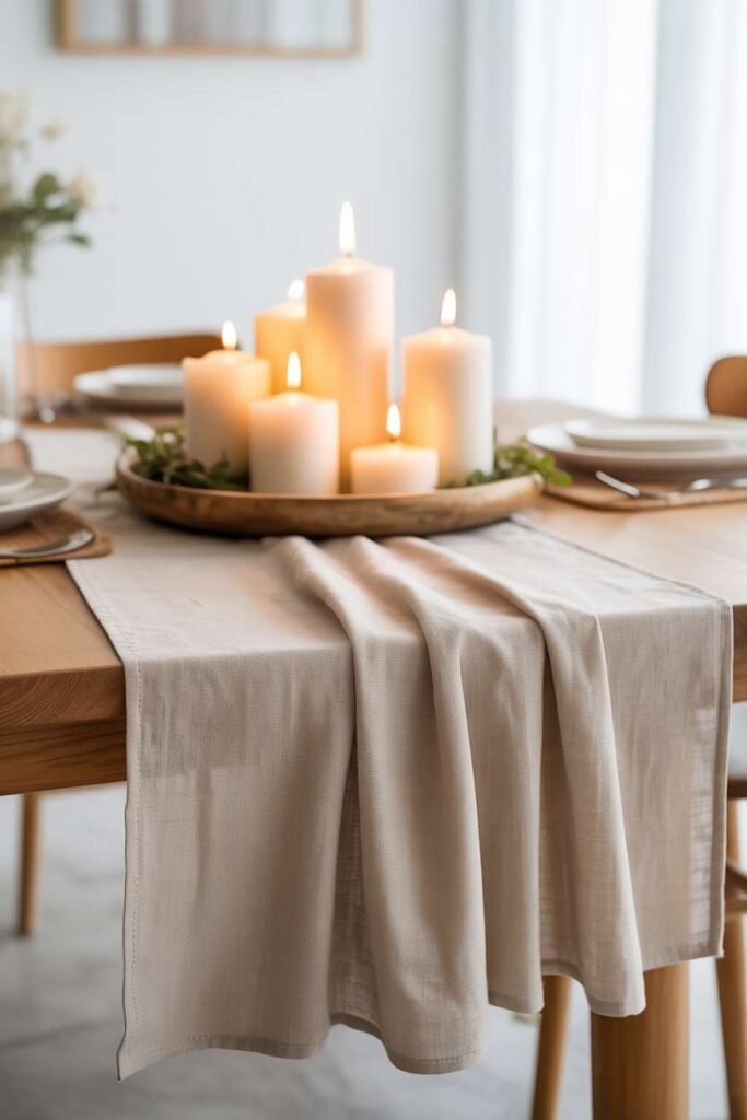 Soft Neutral Linen + Candle Balance