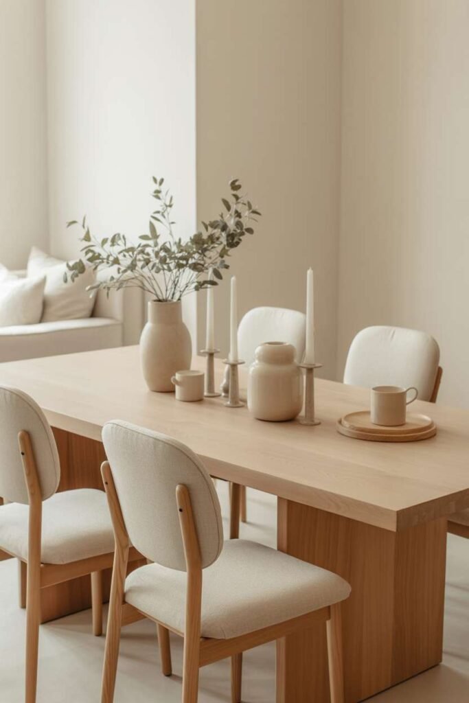 Neutral Dining Room Elegance