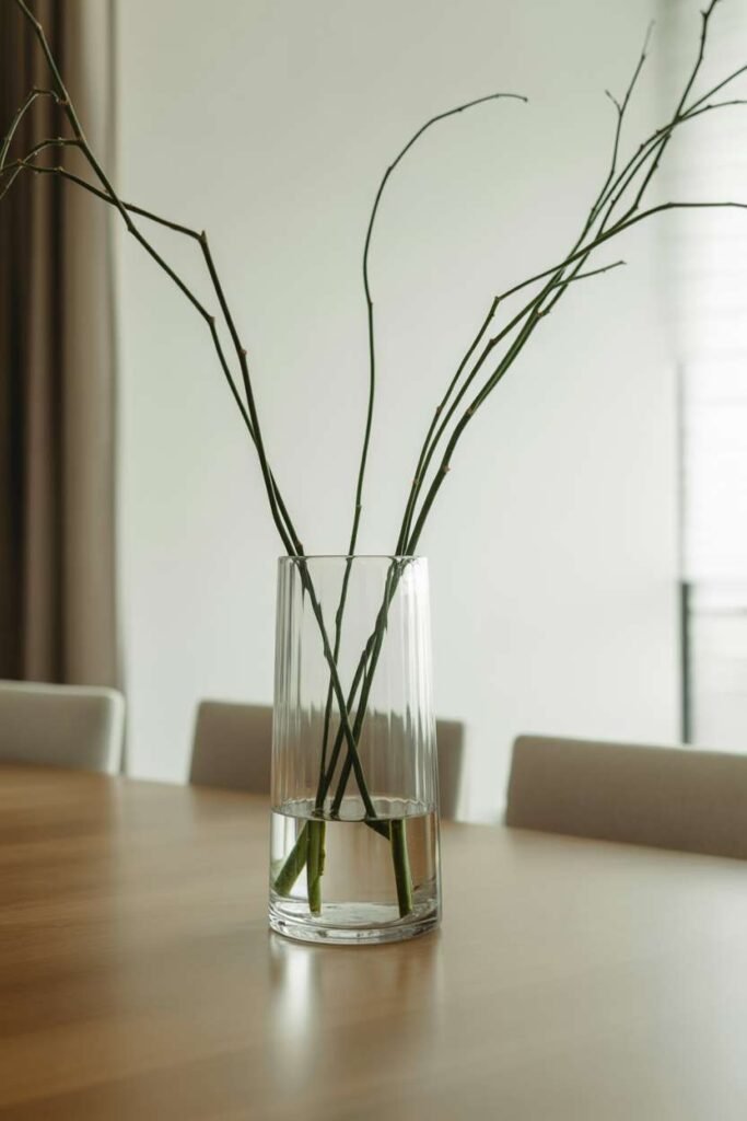 Elegant Glass Vase Minimal Look