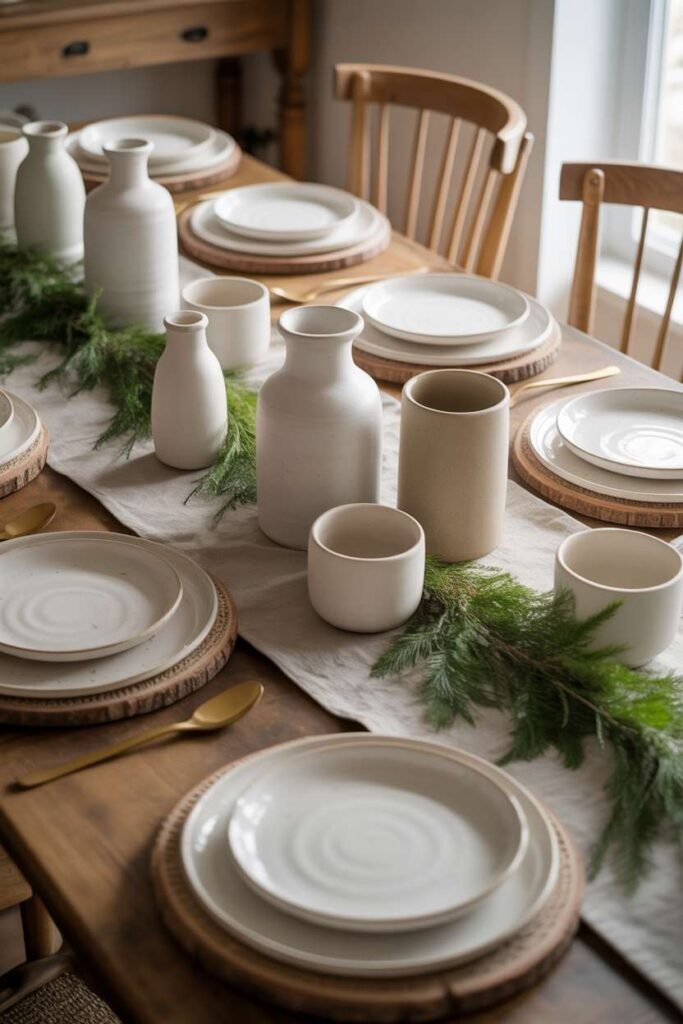 20. Simple Ceramic Table Decor