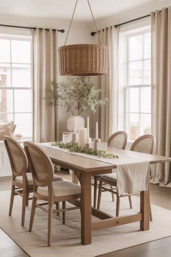 38. Rustic Farmhouse Cozy Neutral Harmony