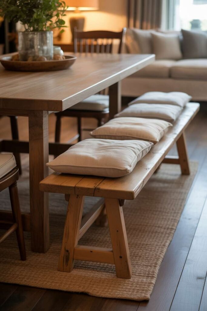 Farmhouse Bench Seating Style