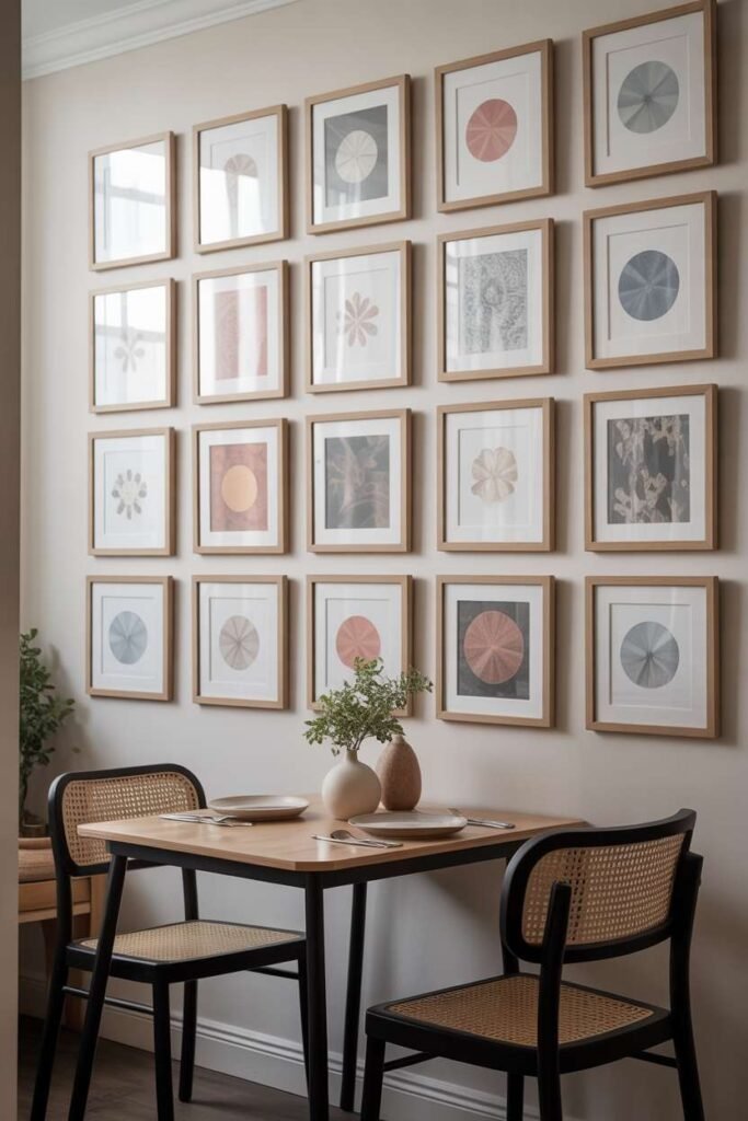 Wall Art Grid for Organized Look
