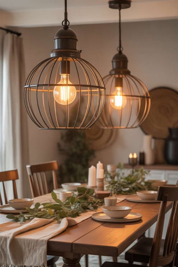 Rustic Farmhouse Pendant Lighting Glow