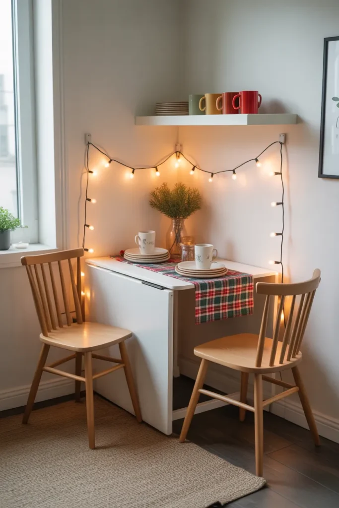 Foldable Drop-Leaf Table for Flexible Dining
