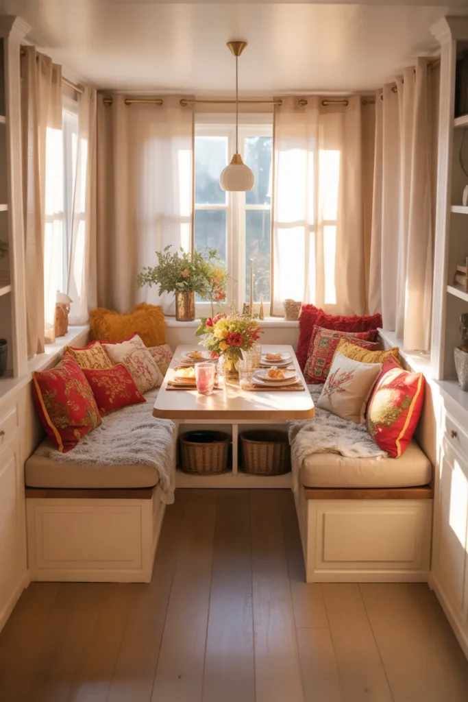 In Banquette Seating for Cozy Comfort
