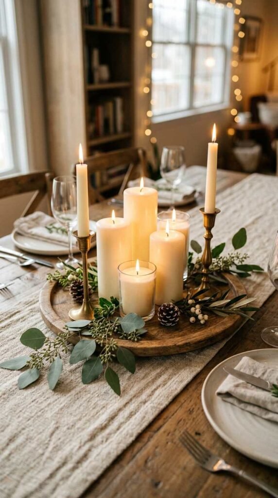 Candle Arrangement for Warm Ambiance
