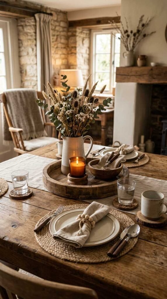 Rustic Wooden Elements for Warm Look