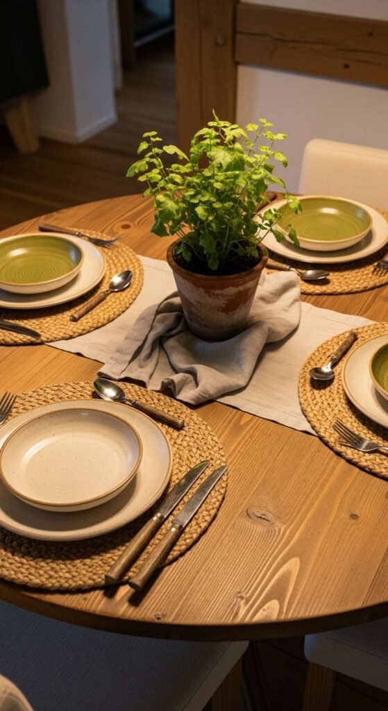 Rustic Wooden Table Styling