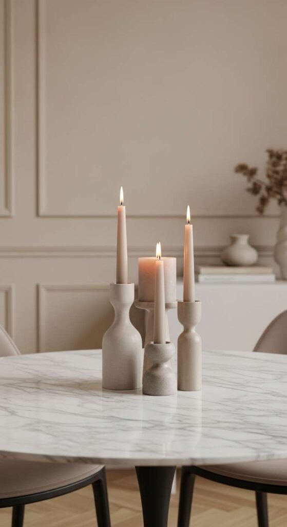  Minimalist Candle Arrangement