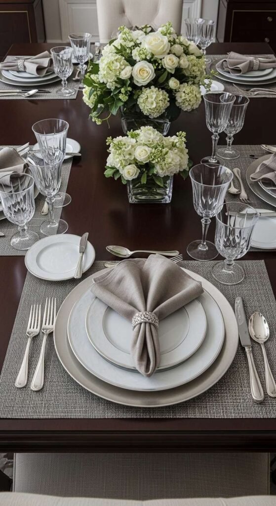 Layered Table Settings for Rich Look

