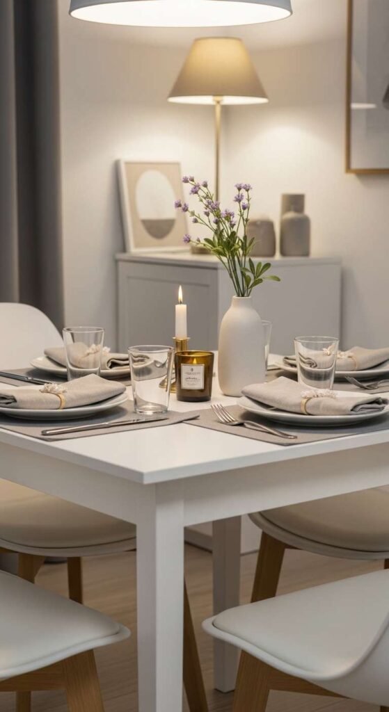 Compact Decor for Small Tables